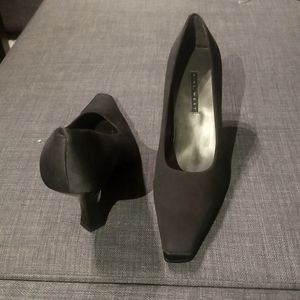 Nine West Black Satin High Heels